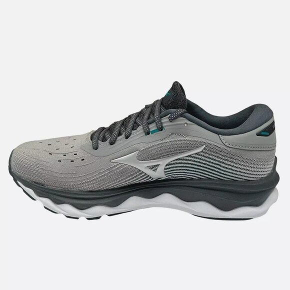 Mizuno Wave Sky 5 Women's Running Shoes Size 8 Gray/Aqua Removable Insoles - Picture 5 of 15